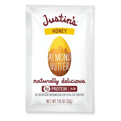 Justin&#39;s Nut Butter Honey Almond Butter Squeeze Packs, Gluten-free, Non-GMO, Sustainably Sourced 1.15 Ounce (Pack of 1)