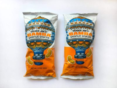 Trader Joe&#39;s Israel Bamba Peanut Snacks, 3.5 oz (100g), Set of 2 Bags, Kosher Pareve