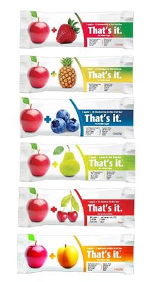 That&#39;s it Super Sampler, Pack of 6, (1 AppleBlueberry, 1 AppleStrawberry, 1 ApplePineapple, 1 ApplePear, 1 AppleCherry, 1 Apple Apricot)