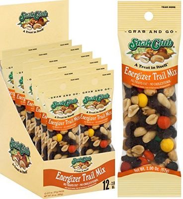 Snak Club Tube Energizer Trail Mix, 12 Count (SNACKS - PRETZELS/PRETZEL MIX)