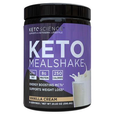 Keto Science Ketogenic Meal Shake Vanilla Dietary Supplement, Rich in MCTs and Protein, Packed with Collagen, Vitamins and Minerals, Keto and Paleo Friendly, Weight Loss, (14 servings), 20.49 Oz