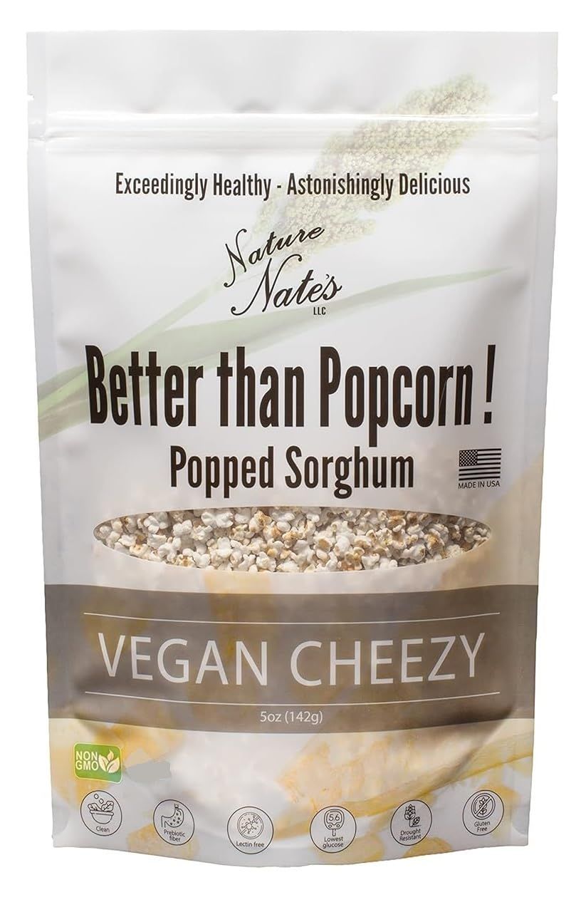 Nature Nate&#39;s LLC Vegan Cheezy Popped Sorghum