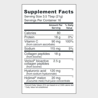 Vital Proteins Collagen Peptides for Women - 20g Hydrolyzed Collagen, Vitamin C, Hyaluronic Acid, Reduce Fine Lines &amp; Wrinkles, Verisol &amp; Holimel - Skin Complex Supplement, Unflavored 11.9oz Powder