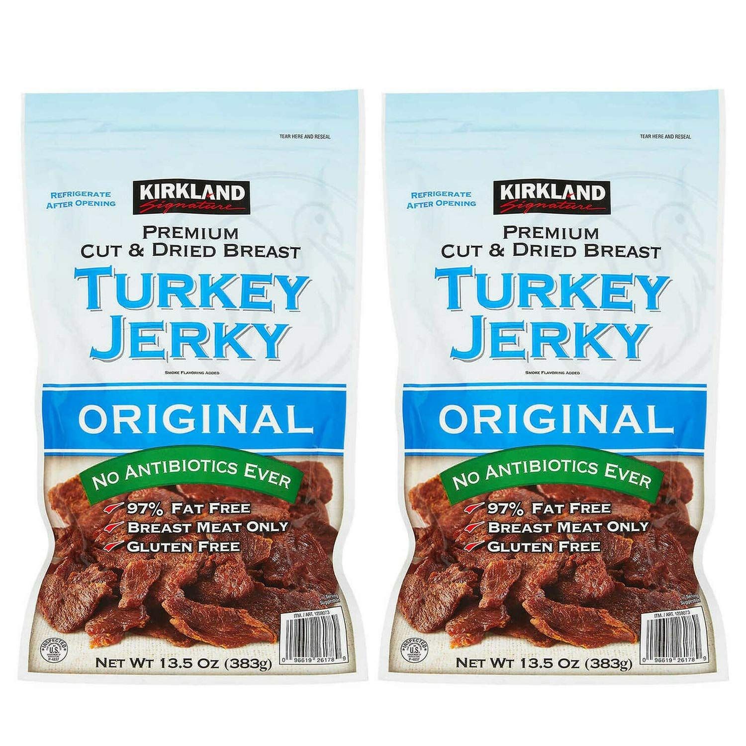 Kirkland Signature Turkey Jerky, Original, 13.5 oz (2 Pack)