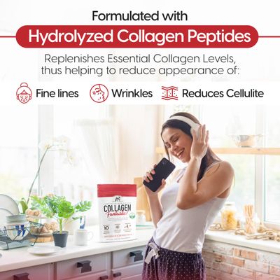 Collagen Fantastic Hydrolyzed Collagen Peptides Powder (90 Servings) - Grass Fed Bovine Collagen Protein Powder Type 1 &amp; III for Joint, Bone &amp; Skin Support - Gluten Free, Soy Free &amp; Non-GMO (2.2 Lb)