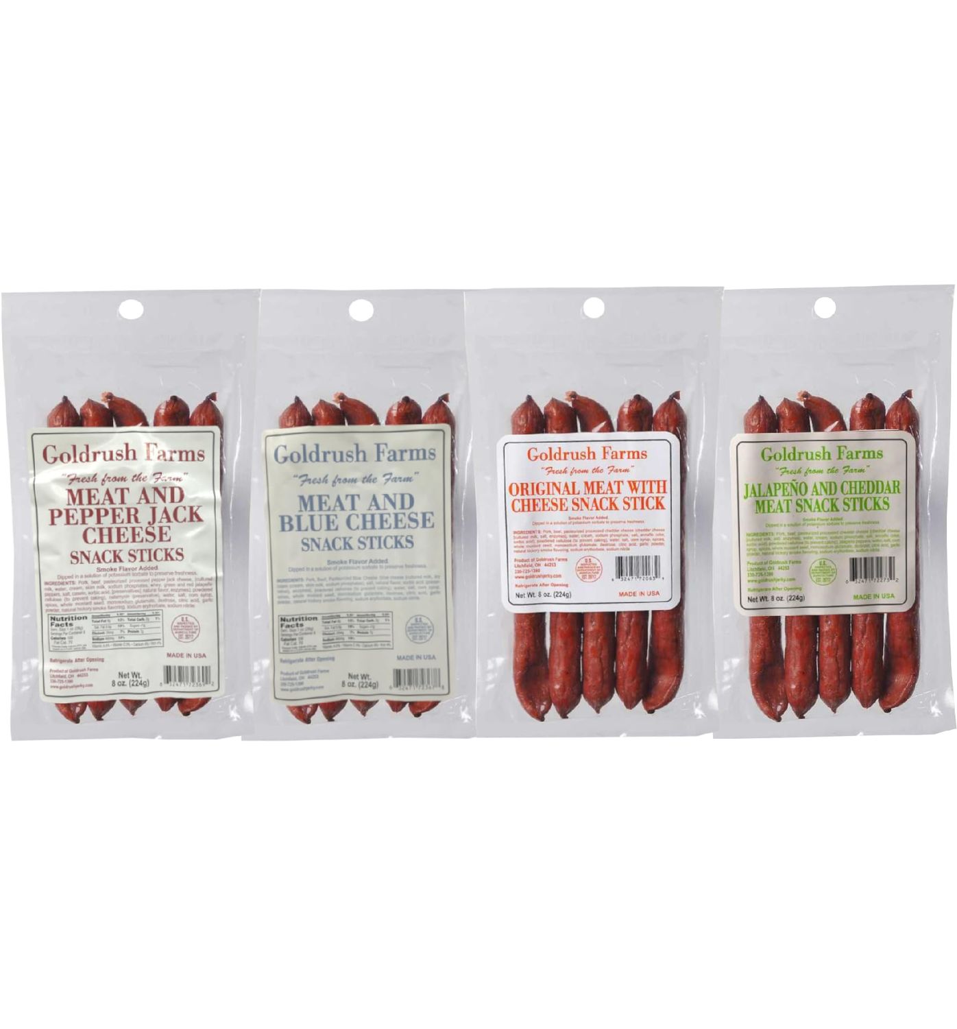 Fresh From the Farm Meat &amp; Cheese Snack Sticks Assortment
