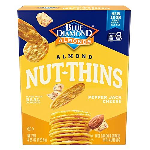 Blue Diamond - Nut Thin Crackers - Pepper Jack - Case of 12 - 4.25 oz.