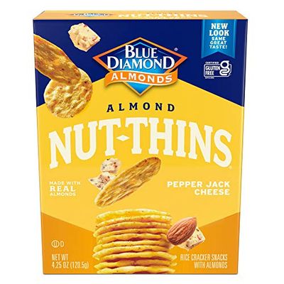 Blue Diamond - Nut Thin Crackers - Pepper Jack - Case of 12 - 4.25 oz.