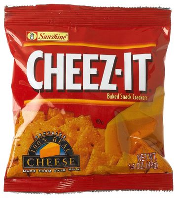 CHEEZ-IT Baked Snack Crackers, Crackers, 1.5-Ounce Single Serve Packs (Pack of 60)