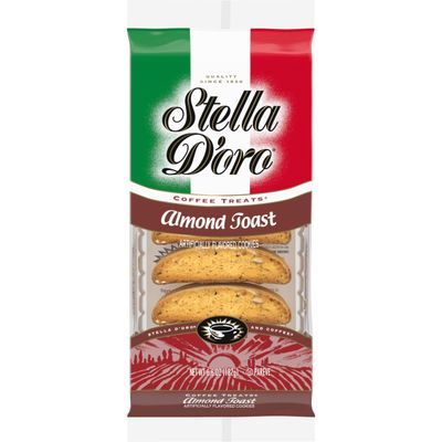 Stella D&#39;oro Almond Toast Crunchy Coffee Treats Cookies, 6.6 Oz
