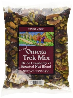 Trader Joe&#39;s Omega Trek Mix with Fortified Cranberries (12 oz) - PACK OF 2