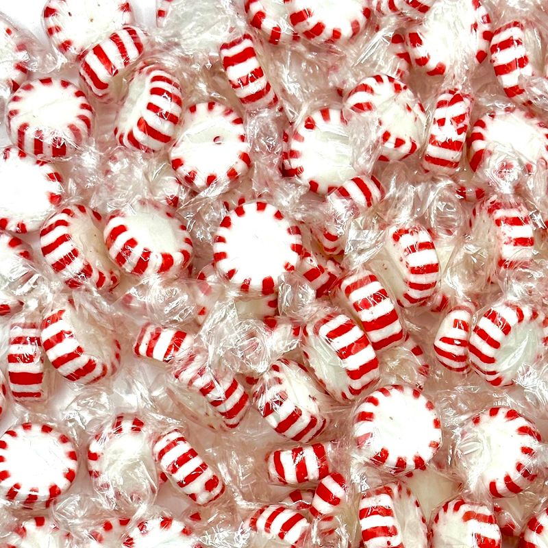Starlight Peppermint Hard Candy - Bulk 2 Pounds (Approx 170 Count) - Individually Wrapped Peppermints, Starlights Mints - Refreshing Peppermint Candies - For Fresh Breath