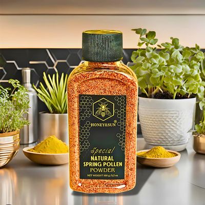 EARLY SPRING BEE POLLEN I POWDER I (5 Different Spring Pollen Compositions) I Organic Bee Pollen I Minerals-Amino Acids &amp; Protein I Gluten Free (3.5 oz) I Halal