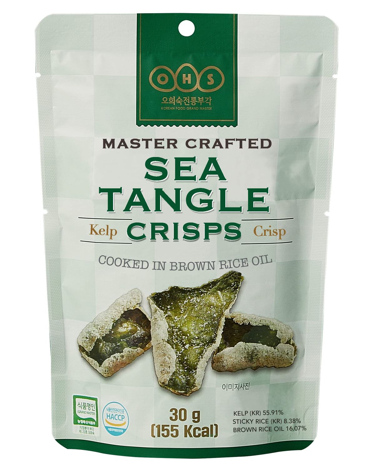 OHS Seatangle Crisps, (Pack of 3) - Traditional Korean Healthy Snack