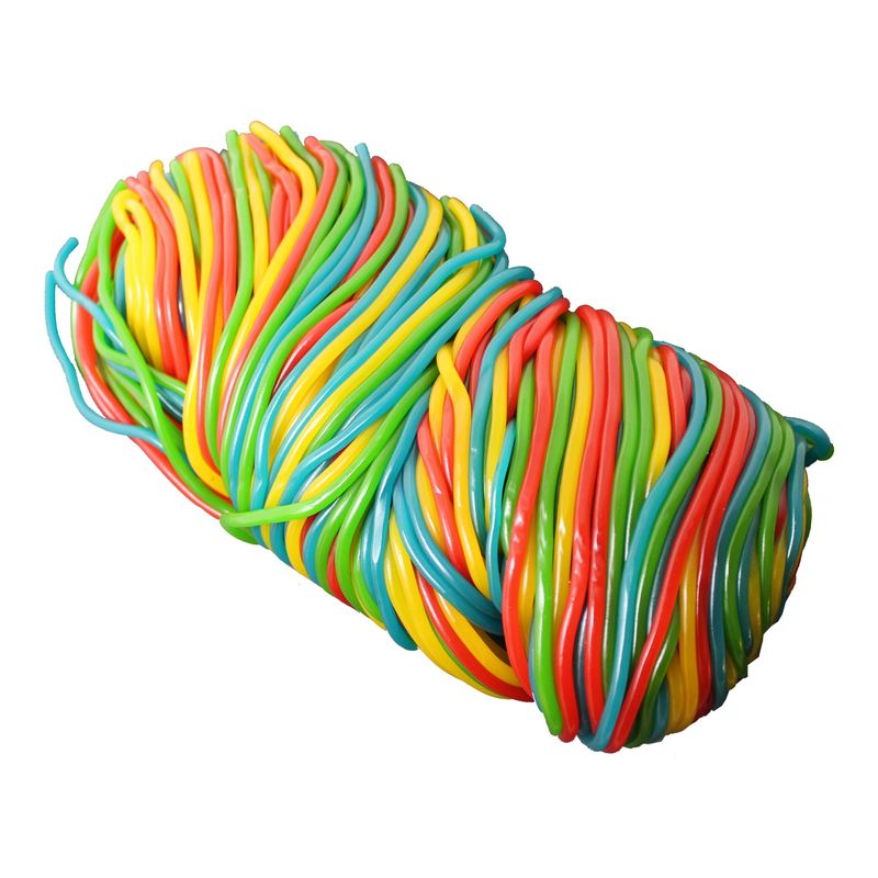 Bebeto Rainbow Licorice Laces - String Licorice Laces Candy for Decorating Baked Goods, Making Knots, Fun Snacks - 2lbs Bulk Size Candy by Kervan