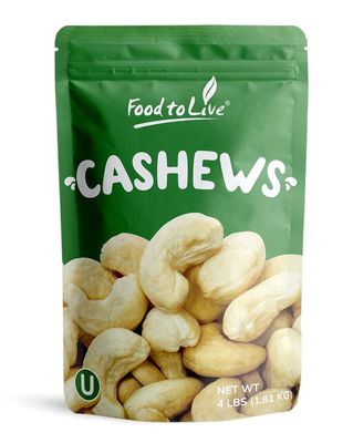 Food to Live Cashew Pieces, 1 Pound - Kosher, Raw, Vegan, Paleo Friendly, Unsalted, Unroasted, Bulk, Rich in Selenium, Zinc, Magnesium, Proteins, and Antioxidants