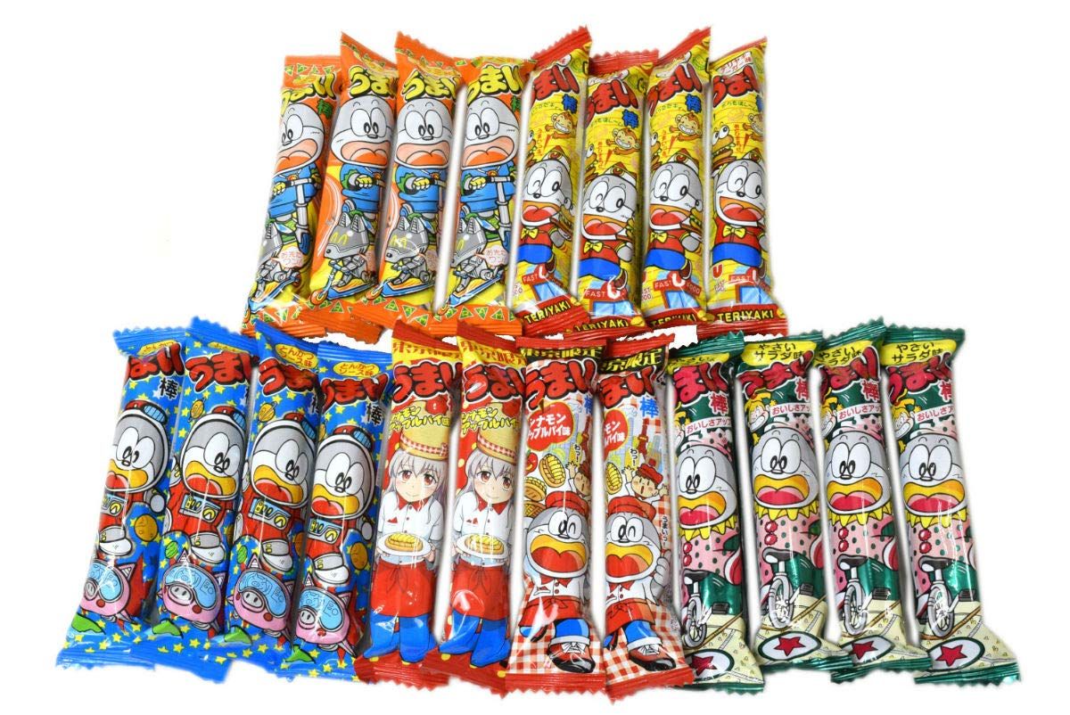 Umaibo, Japanese popular snack food, 20 packs(5 taste4 packs) No.a131