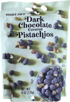 Trader Joe&#39;s Dark Chocolate Covered Pistachios, 6 oz (Pack of 1)