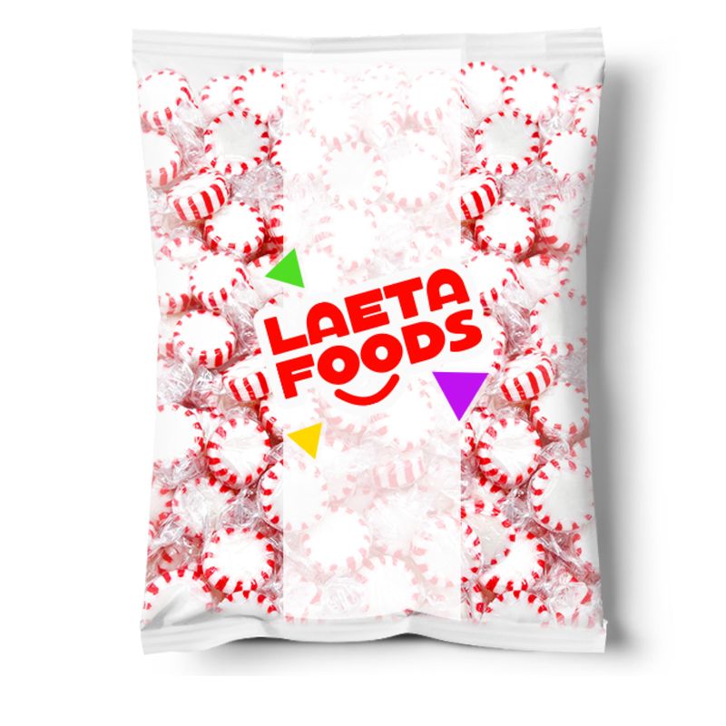 Arcor Starlight Peppermint Mints  1 Pound Bag - Approx. 75 Count  Hard Candy  Individually Wrapped