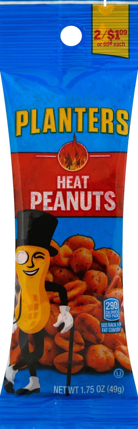 Planters, Peanuts Heat Tube, 1.75 Ounce
