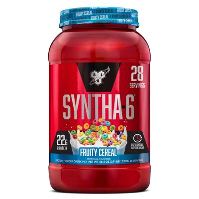 BSN SYNTHA-6 Whey Protein Powder with Micellar Casein, Milk Isolate, Fruity Cereal, 28 Servings (Packaging May Vary)