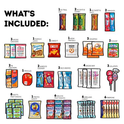 CRAVEBOX Snacks Box Variety Pack Care Package (85 Count) Easter Gift Boxes Pack Adults Kids Guys Girls Women Men Boyfriend Candy Birthday Cookies Chips College Student Sampler Office School
