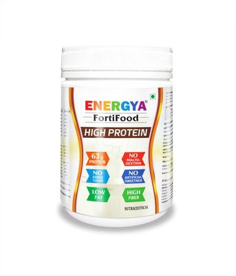 ENERGYA FORTIFOOD High Protein Powder 63g, Taste Best Whey &amp; Plant Protein  Prebiotic Fiber, 24 Vitamins Minerals for Muscle, Metabolic &amp; Women Health, Recovery, Immunity