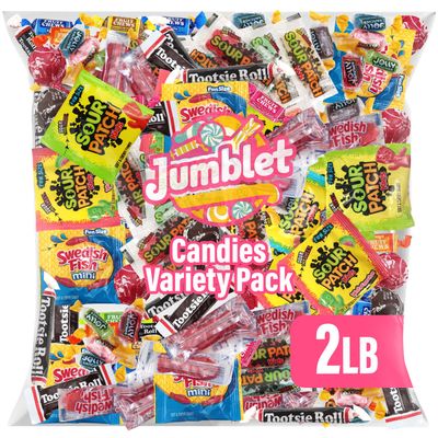 Easter Bulk Candy Mix, Pack of Individually Wrapped Assorted Candies, Perfect Easter Basket Stuffers, Parties, Buffets, Gifting, and Egg Hunts (2Lb)