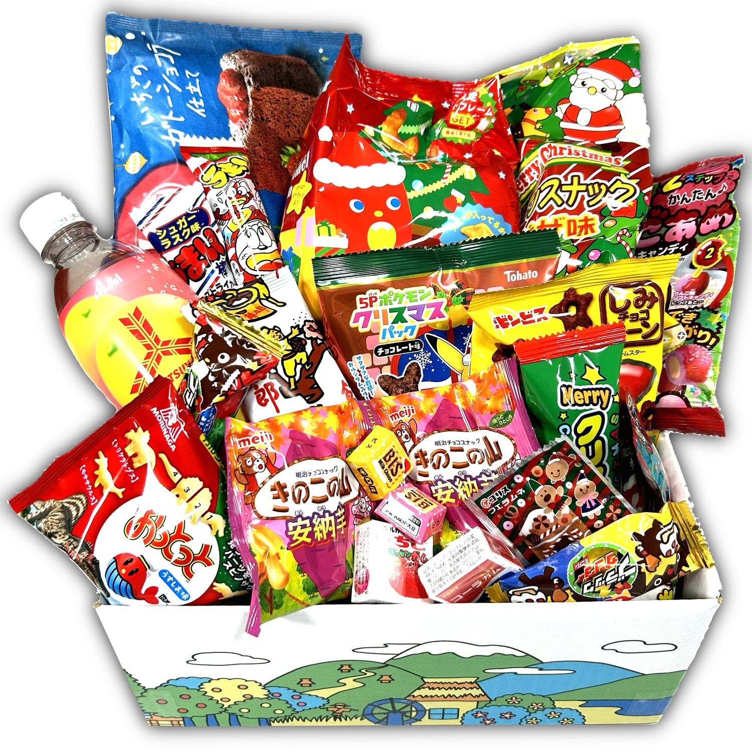 Japanese Snacks Dagashiya Box Pack 20 Count Individual Wrapped Gift Package Treats Mini Bar Assortments Japanes Party supplies food
