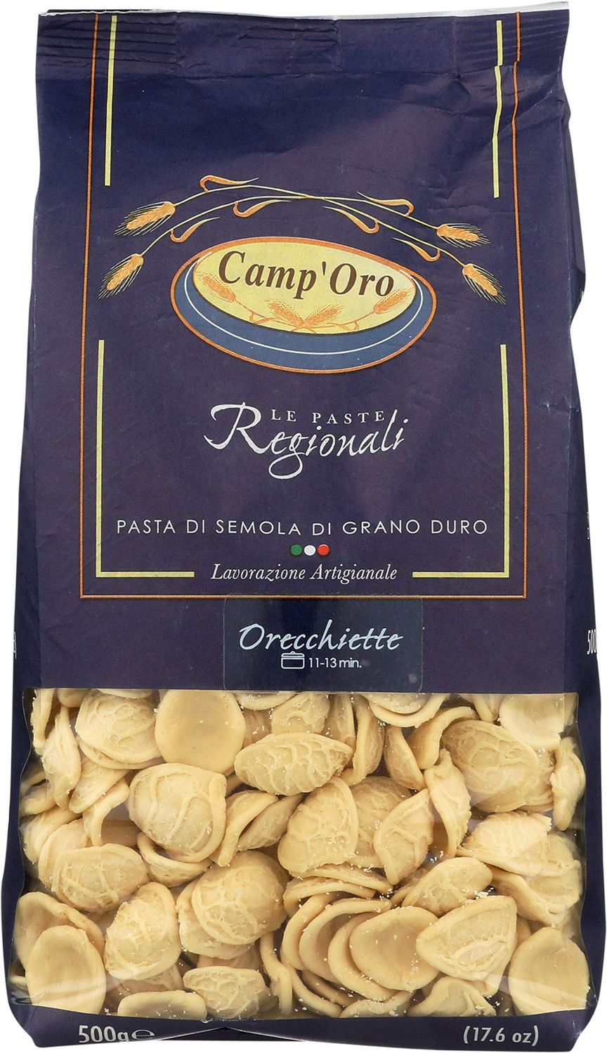 Camp&#39;Oro Le Regionali Orecchiette Pasta Pack of 4 Bag