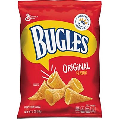 Bugles Corn Snacks, Original, 3 Oz (Pack of 6)