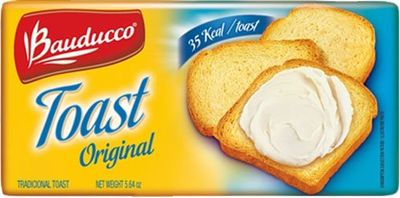 Bauducco Original Toast - 5.64 oz  Torrada Levemente Salgada Bauducco - 160g - (PACK OF 02)