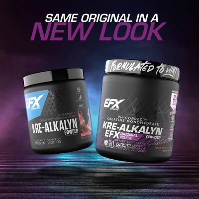 EFX Sports Kre-Alkalyn EFX Powder pH Correct Creatine Monohydrate Powder Supplement Strength, Muscle Growth & Performance 116 Servings (Watermelon Gummy)