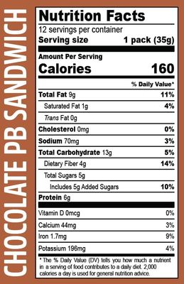 La Purita Nut Butter Filled Crunchy Biscuit Sandwich Cookies - Gluten & Dairy Free, Vegan Protein with Chocolate Peanut Butter - Whole Food Plant-Based, No Oil Added, Healthy Snacks for Adults, 12 CT