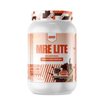 REDCON1 MRE Lite Whole Food Protein Powder, Juniors, Peanut Butter Chocolate Cheesecake - Low Carb, Whey Free Meal Replacement with Animal Protein Blends &amp; MCT Oils - Easy to Digest (30 Servings)