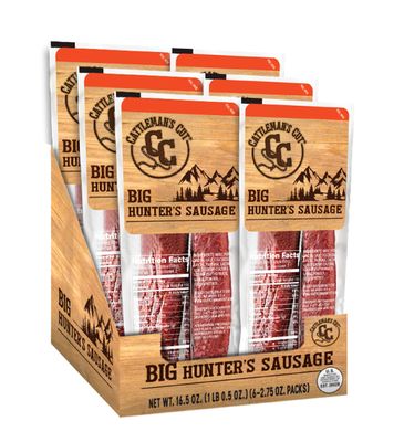 Cattleman&#39;s Cut Big Hunter&#39;s Sausage, 2.75 Ounce (Pack of 6)