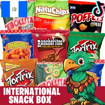 Charloo Premium Foreign Snack Box  FREE Surprise! - Guatemala Exotic Snacks Foreign Snacks Weird Snacks Weird Food Unique Snacks from Guatemala Variety Pack