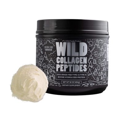 Wild Collagen Peptides Powder  Unflavored Ancient Diet Protein Powder for Men &amp; Women  Non-GMO, Keto &amp; Paleo Friendly Supplements  (16 oz)