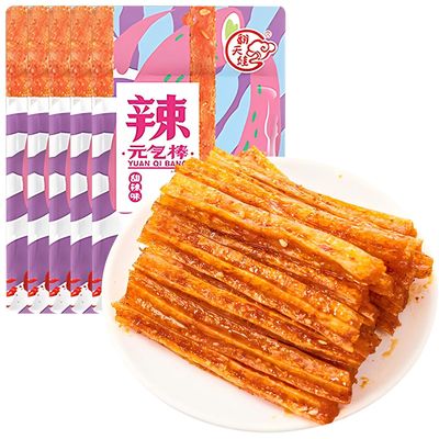 SXETBEAN Latiao Spicy Strip, 5 Packs Sweet and Spicy La Tiao, Chinese Classic La Tiao Snacks, Delicious La tiao Spicy Sticks,  (68g/2.39oz per Pack)