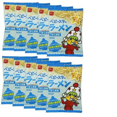 Baby Star Ramen Mini Salty Taste Fried Noodle Snack 0.7oz 10pcs Ninjapo