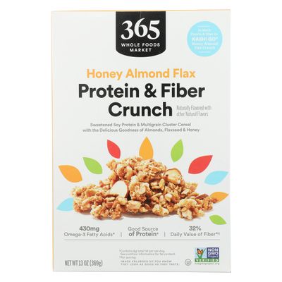 365 by Whole Foods Market, Cereal Honey Almond Protein Fiber, 13 Ounce