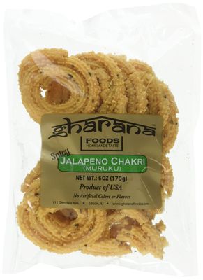 Gharana Foods Original Jalapeno Chakri, 6 oz