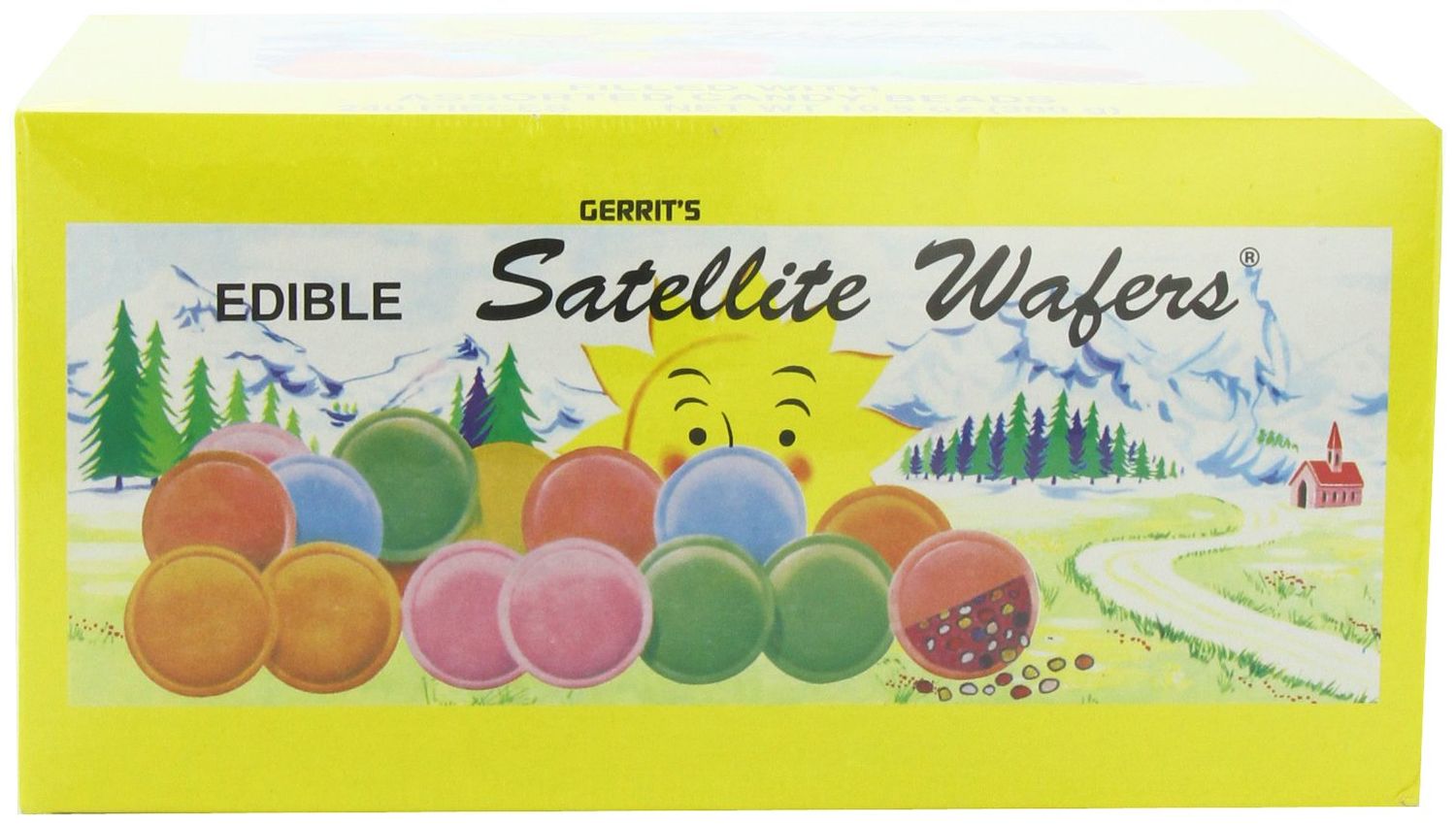 Gerrit&#39;s Satellite Wafers, Filled with Assorted Candy Beads, 10.5 Oz. 240-Count Boxes (Pack of 2)