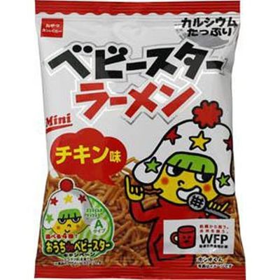 Beatcraft Baby Star Ramen Fried Noodle Snack with Japanese Toy (Regular, Chicken)