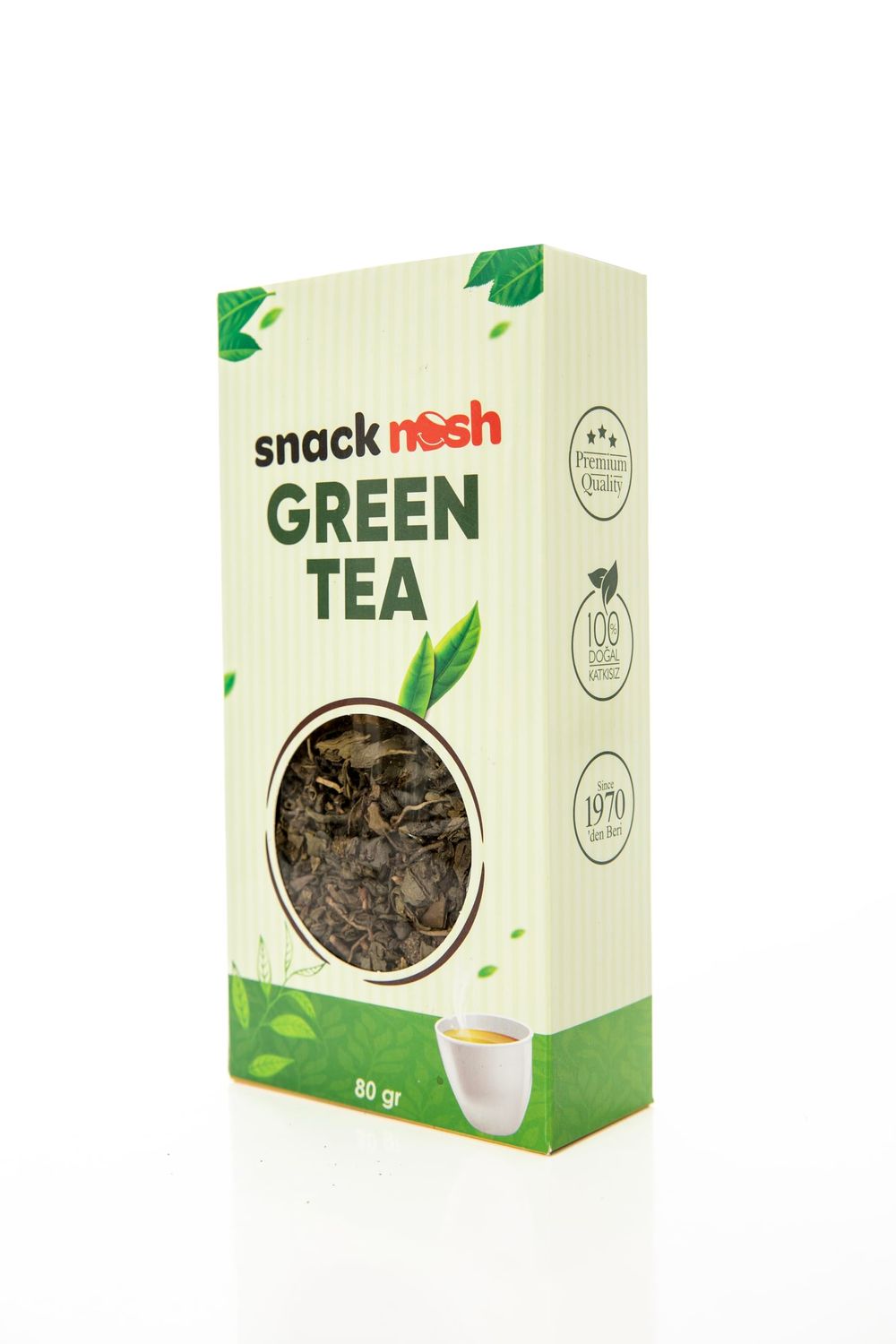 Snack Nosh Loose Leaf Tea, Green Tea Loose Leaf Herbal Tea Variet Pack Caffeine-Free (50 gr, 1,76 Oz) Green Tea
