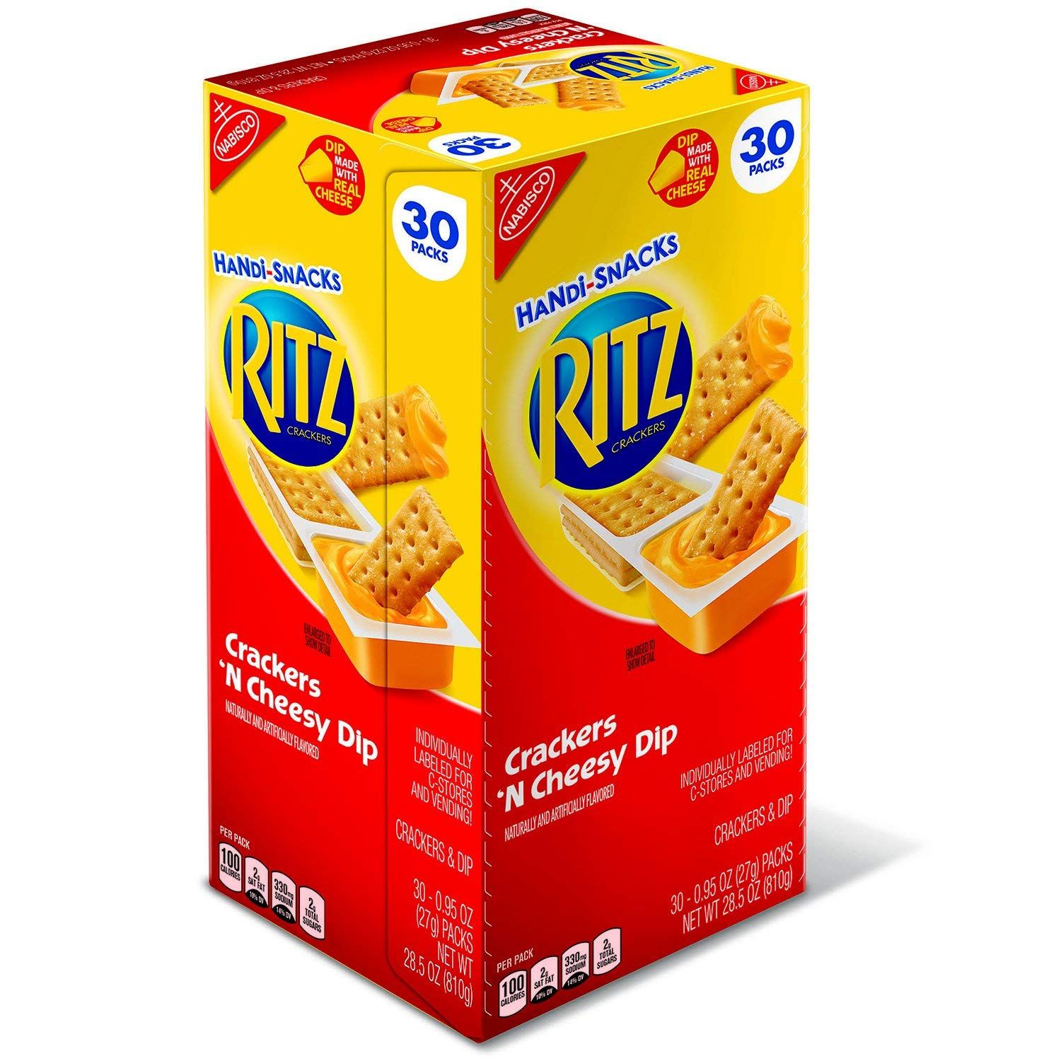 Nabisco Ritz Crackers Snack Packs, 28.5 Ounce, 30 Count