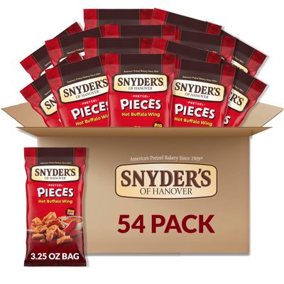 Snyder&#39;s of Hanover Pretzel Pieces, Hot Buffalo Wing, 3.25 Ounce, (Pack of 6)