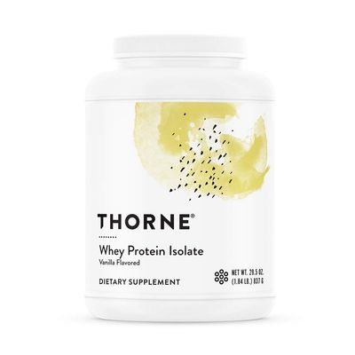 THORNE - Whey Protein Isolate - 21 Grams of Easy-to-Digest Whey Protein Powder - NSF Certified for Sport - Vanilla - 29.5 Ounces - 30 Servings