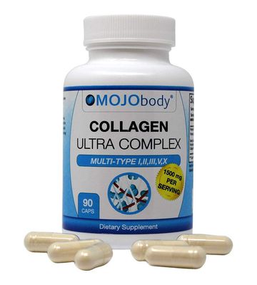 Multi Collagen Capsules Ultra Complex (Types I, II, III, V & X) Complex Multi Collagen Protein Blend for Anti-Aging, Hair, Skin, Nails and Joints, 1800mg Per Serving, 90 Capsules