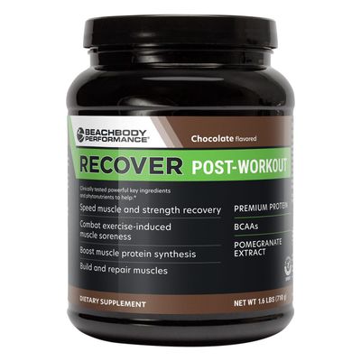 BODi Recover Whey Protein Powder Blend- Post-Workout Chocolate Whey Supplement for Muscle Recovery with 20g Protein, BCAAs, Pomegranate Extract - Fast Recovery - 20 Serving Tub